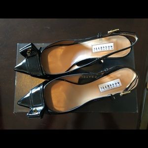 Patent black Fratelli Rossetti slingbacks